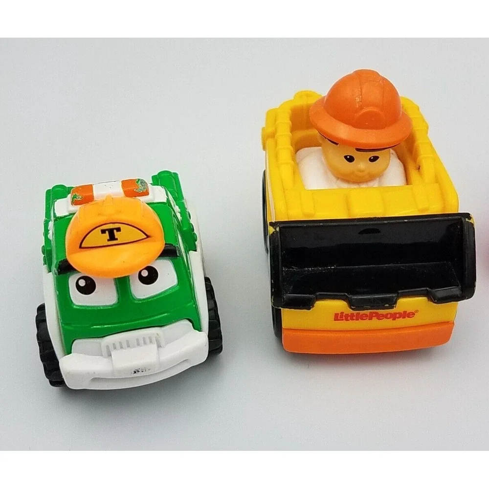 Mixed Lot 4 toys‎ bulldozer tow truck unicorn duck squish popcorn
